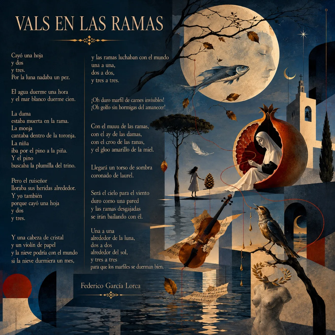 Ilustración de Vals en las ramas